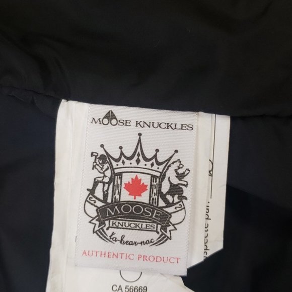 Moose Knuckles Round Island Blue Frost Fox Fur-Trim Down Jacket - Picture 7 of 10